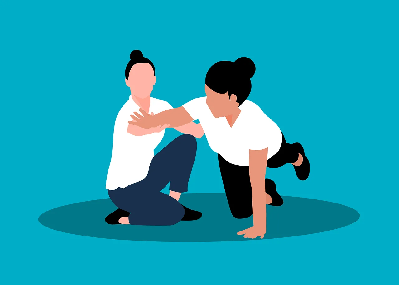 Sports injury rehabilitation exercise at physiotherapy clinic