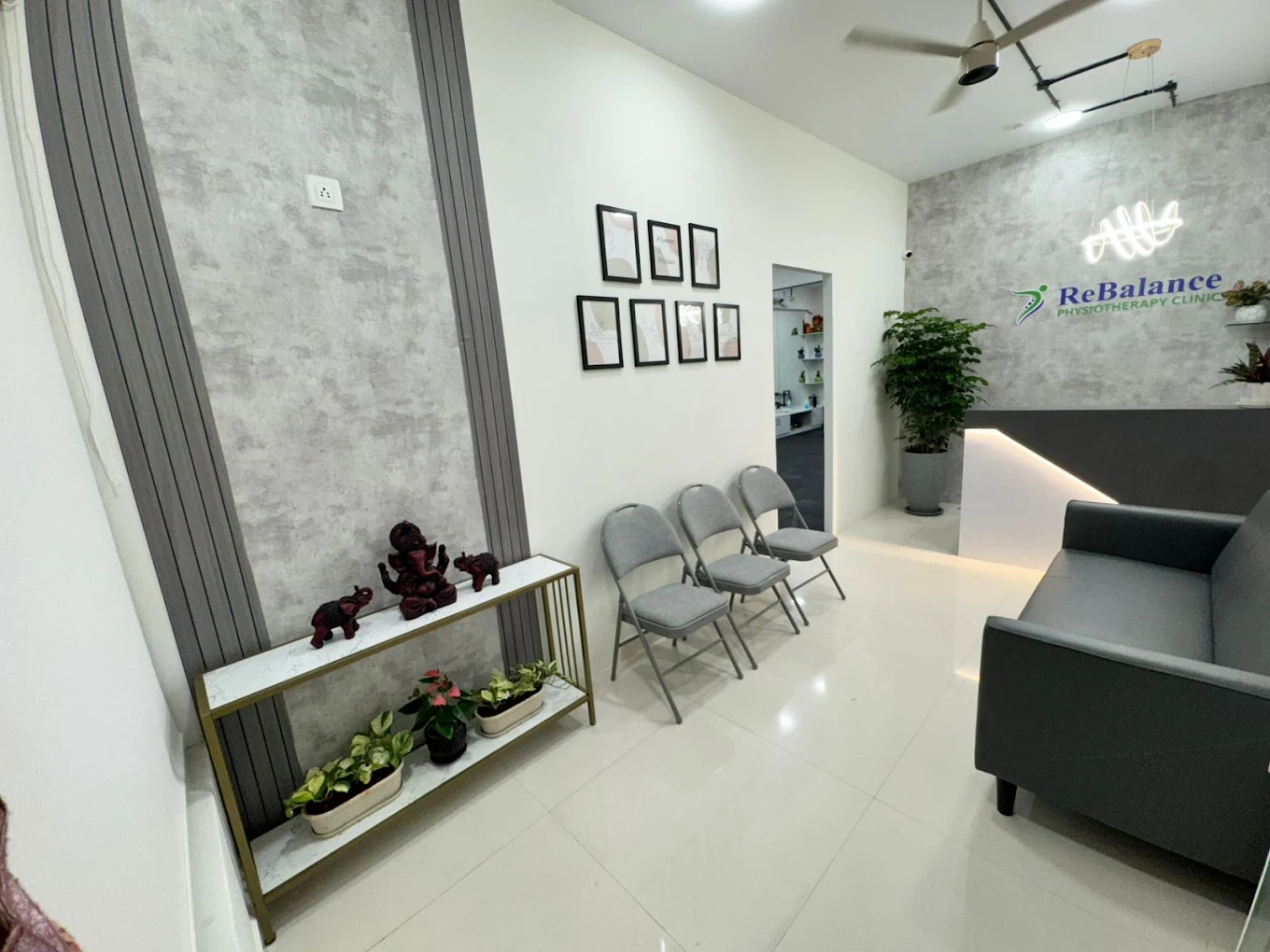 Physiotherapy treatment room at Rebalance Whitefield
