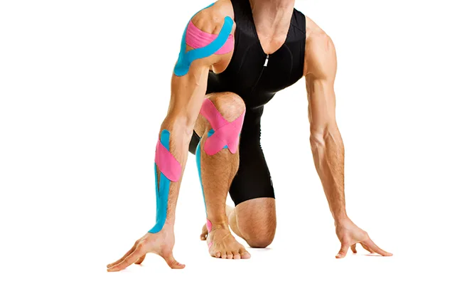 Kinesiotaping applied to support posture and repetitive strain injuries